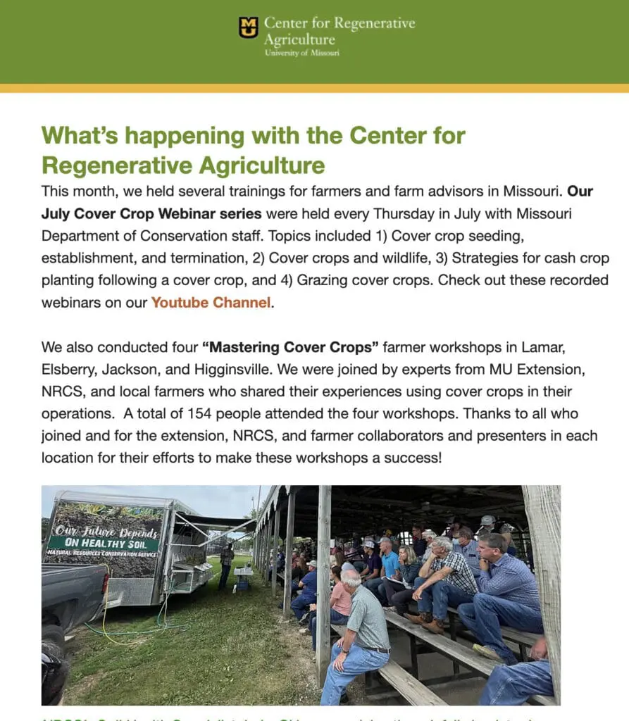 Newsletter Screen Shot August 2022