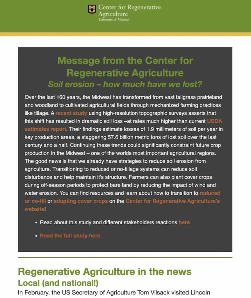 Newsletter Screen Shot May22