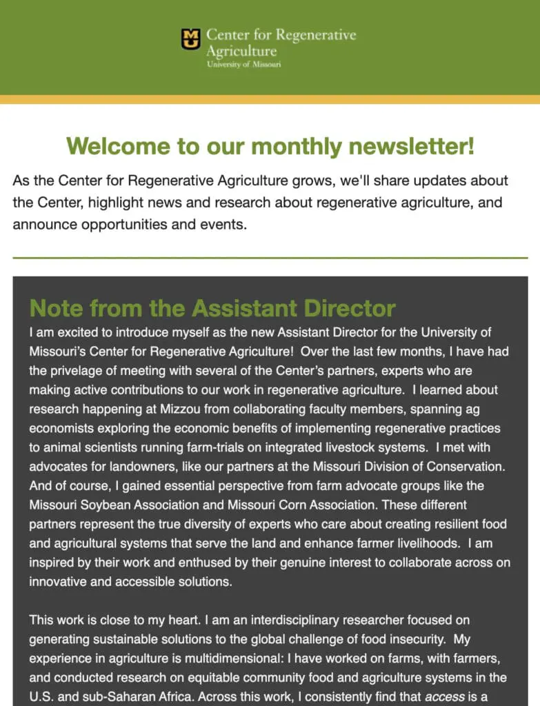 Newsletter Screen Shot Aug21