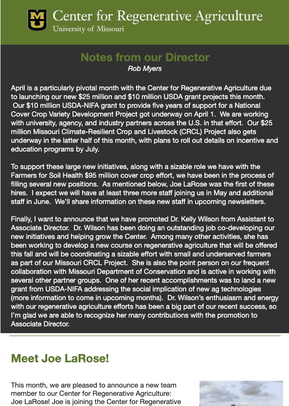 Newsletter Screen Shot April 2023