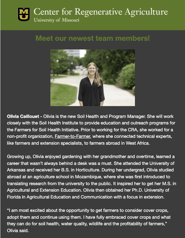 Newsletter Screen Shot May 2023