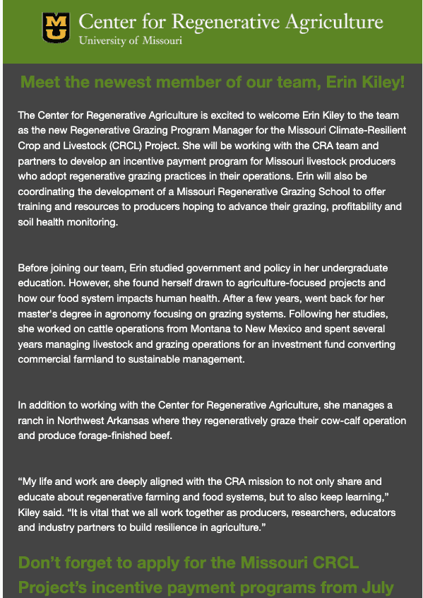 Newsletter Screen Shot Aug 2023