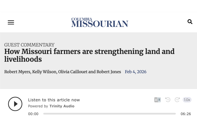 How Missouri farmers are strengthening land and livelihoods